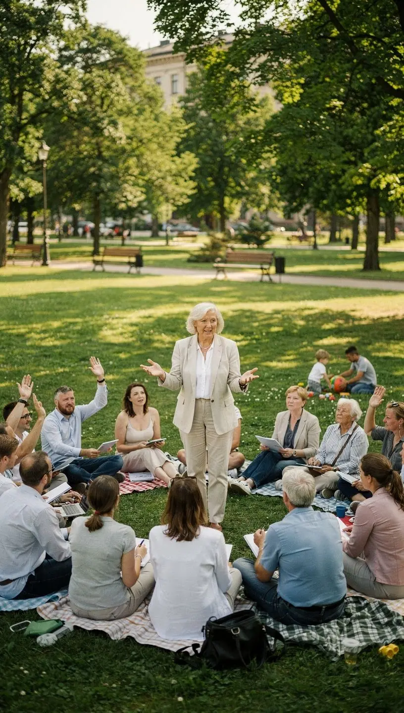 Networking at local events for community engagement.